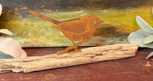 EG-W10 Rusty Bushtit on Driftwood
