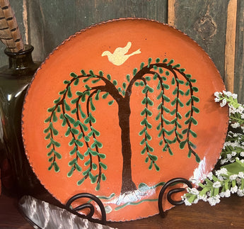 DTS-222 Willow Tree Redware Plate
