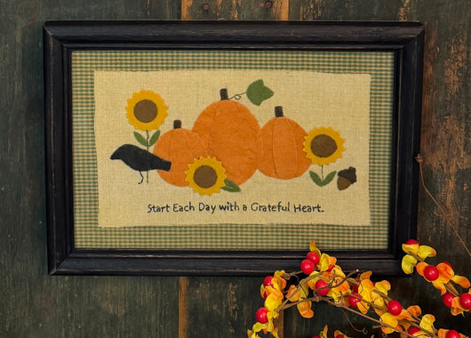 AT-17 Pumpkins Stitchery Sampler