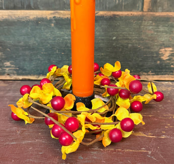 AT-21 Faux Bittersweet Candle Ring