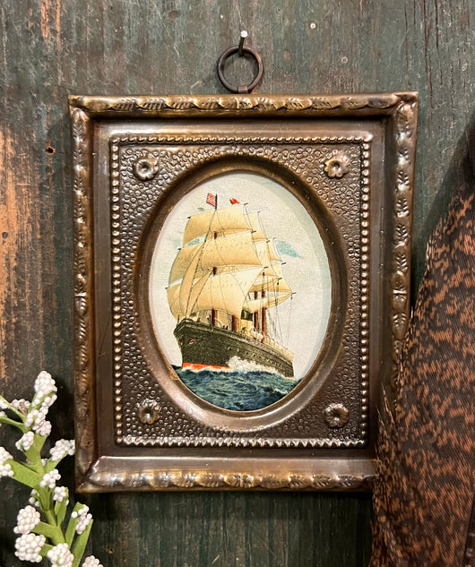 MB-SSC Sailing Ship Framed Canvas Reproduction