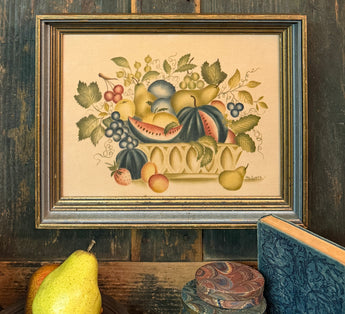 VN-X58 Vintage Bowl of Fruit Framed Theorem - From our personal collection
