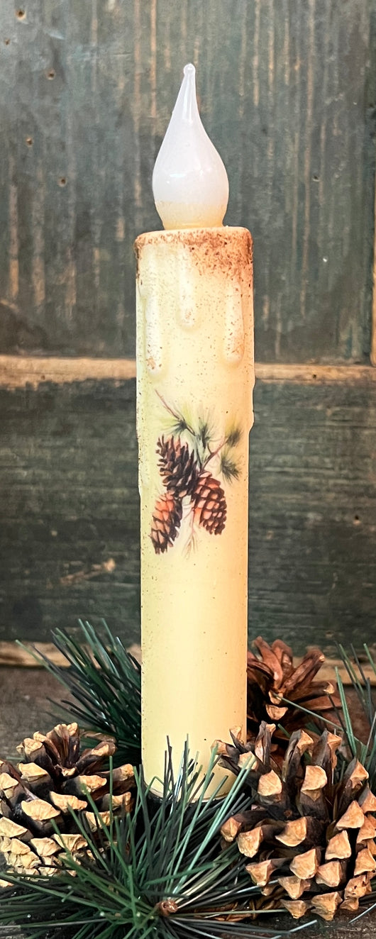 NET-10 Pinecones Battery Operated Candle