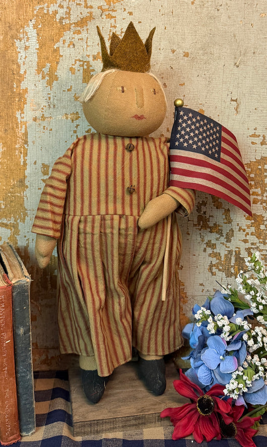 EC-31B Hand-made Miss Liberty with Flag