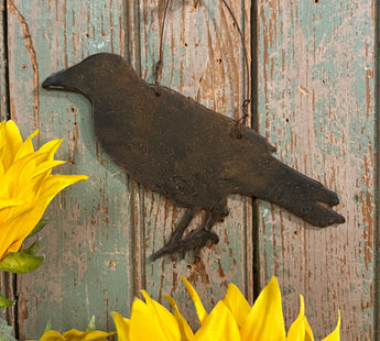 PB-105B Beeswax Coated Crow Ornament