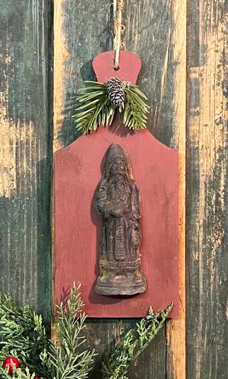 PB-629 Darkened Beeswax Belsnickle on Wood