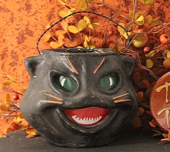 RA-162 Black Cat Head Candy Container