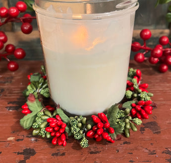 GF-25 Holly Jolly Berry Bead Pillar Ring