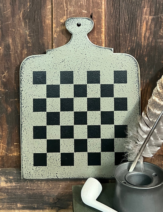 PEN-19P Hanging Checker Board - Pewter over Black