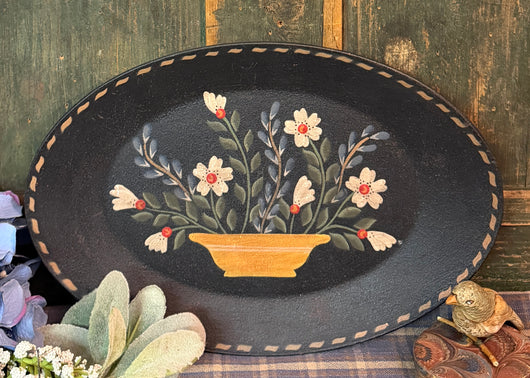 X24 Printed Floral Oval Platter