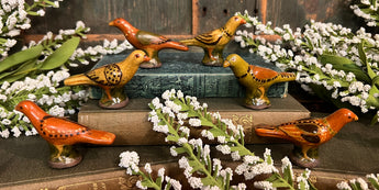 GMS-F59 Shooner Redware Bird Figurines