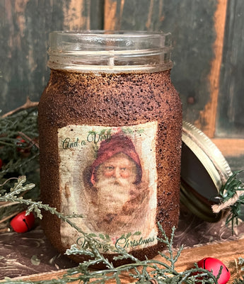 BCC-CS Holiday Pint Jar Candle - Christmas Store