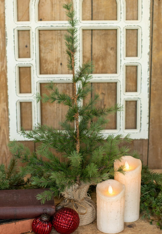 RA-124 Faux Pine Tree with Burlap Base