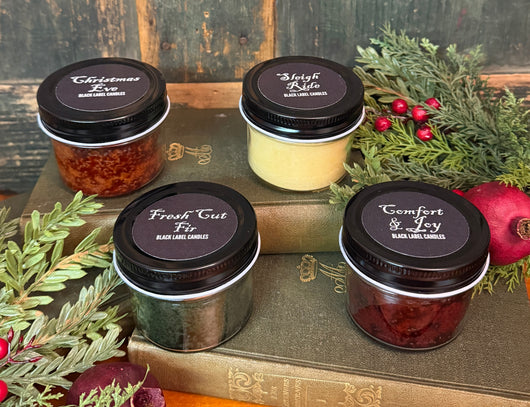 BL-JC-M Black Label Mini Holiday Jar Candles