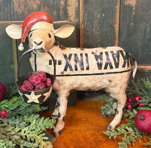 PC-T7 Recycled Metal Christmas Sheep with Pail