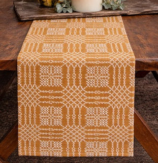 PC-LR-NT-BC Nantucket Long Runner - Mustard & Cream