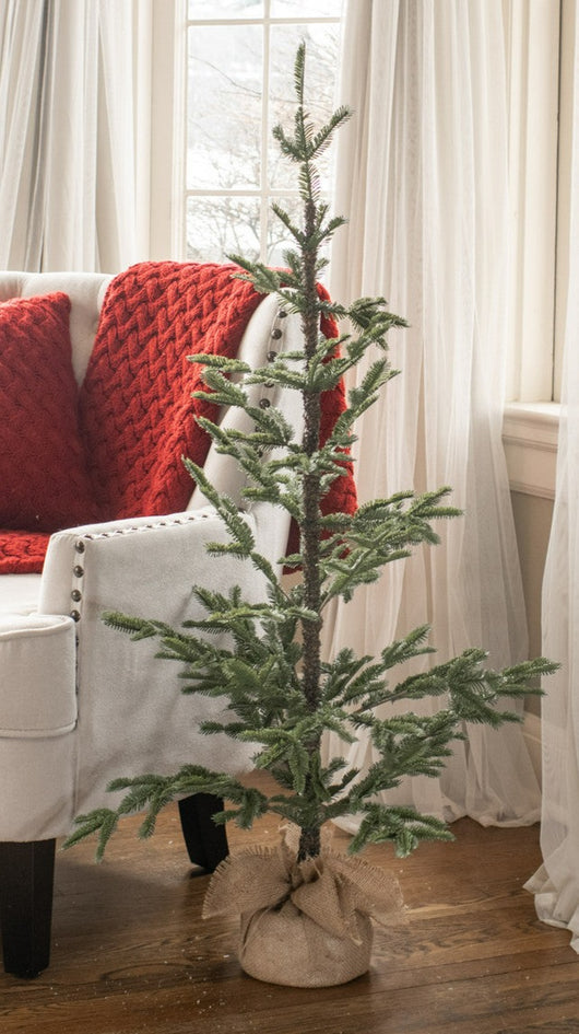 RA-138 4' Faux Pine Tree with Burlap Base