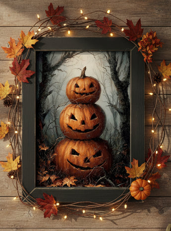 JM-06 Framed Stacking Pumpkins