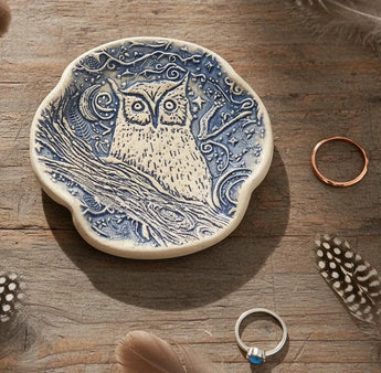 EAR-05 Blue Owl Spoon Rest