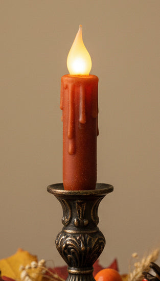JM-01 Timer Taper Candle - Dark Orange