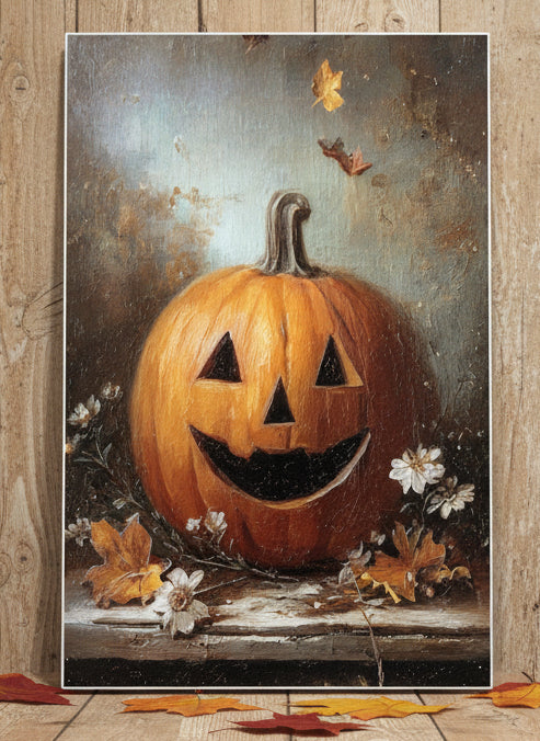 JM-08 Small Jack-O Lantern Stand-up Block