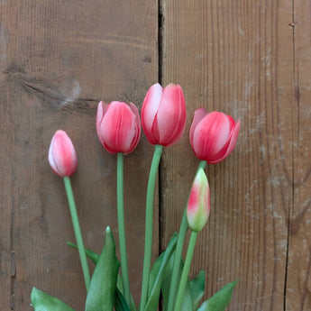 AT-5P Real Touch Tulip Bunch - Pink