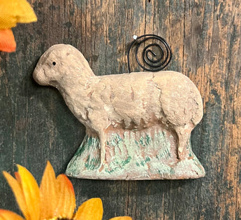 PEN-X51 Cream Sheep Chalk Ornament