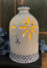 SE-195 Pottery Luminary with Delft Design