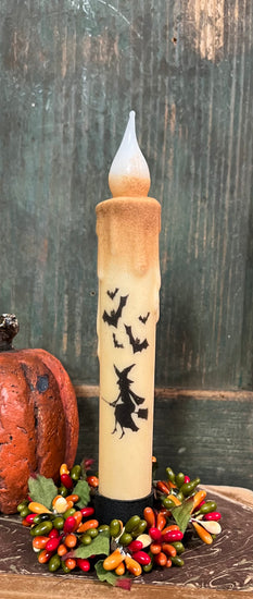 ST-10 Flying Witch & Bats Battery Operated Candle
