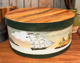 NV-433 Hand-painted 'Rufus Porter style' Cheese Box