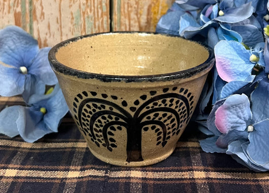 CC-2339 Pottery Votive Cup with Willow