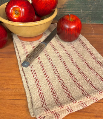 MVW-01 Red Ticking Dish Towel