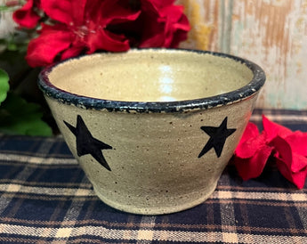 CC-2341 Pottery Votive Cup with Stars