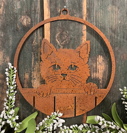 EG-CW Rusty Cat Wreath