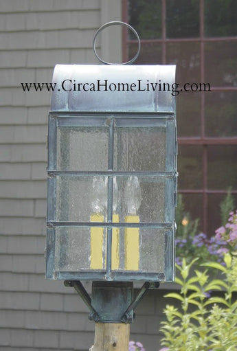 PL-6050 Dome Top Outdoor Copper Post Lantern