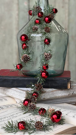 LH-66 52” Cantana Pine & Bell Garland