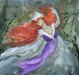 MKM-63 ‘The Mermaid Queen’ ORIGINAL Painting by MK Moulton