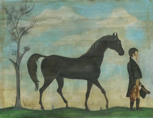SP-12709 Man and His Steed 23x30 Vinyl Mat