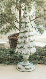 RA-74 Lighted Green with Snow Glass Tree