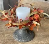 LH-18 Autumn Bittersweet Small Wreath/ Candle Ring
