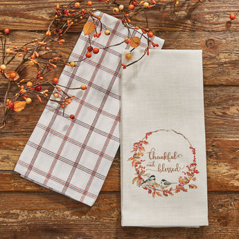 PD-103 Fall Blessings Dish Towels - Set of 2