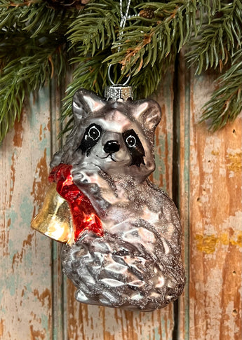 GC-04 Glass Racoon Ornament