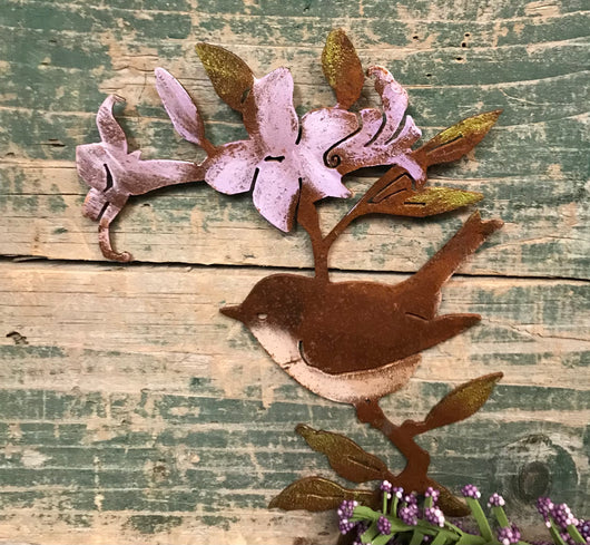 EG-WOR Rusty Wren on Rhododendron Branch