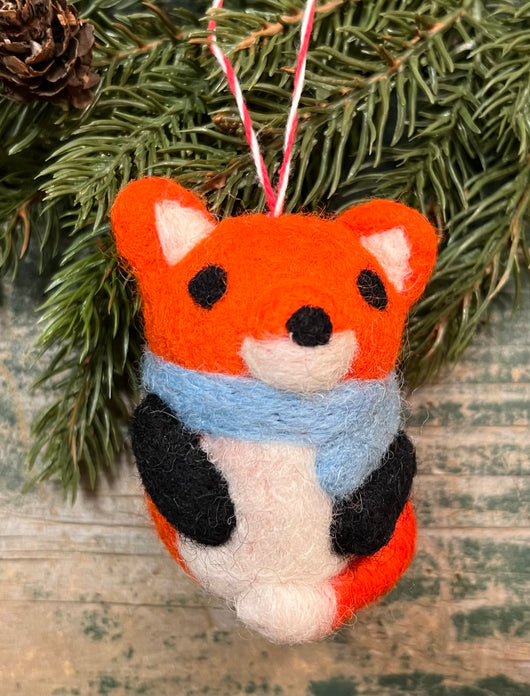 OFO-07 Felt Fox Ornament