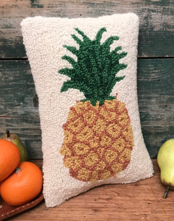 PH-001 Pineapple Wool Hooked Pillow