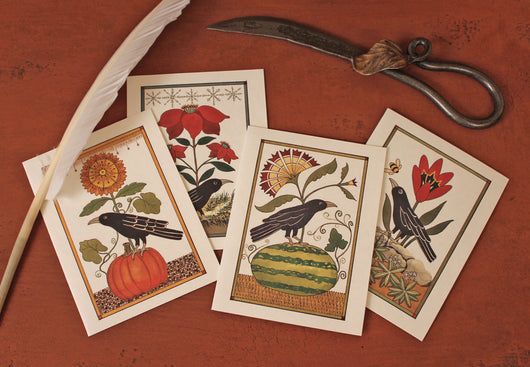 TH-01 Seasonal Crow Cards - Set of 4