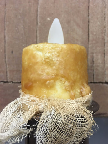 RJ-NL-M Realistic Flame Sensor Night Light - Mustard