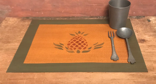 MH-PM-PA Pineapple Canvas Placemat