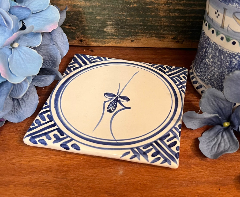 SE175 Pottery Delft Trivet Tile Circa Home Living