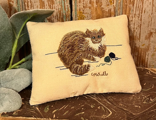 ER-2411 Needle-punched Kitty Pillow